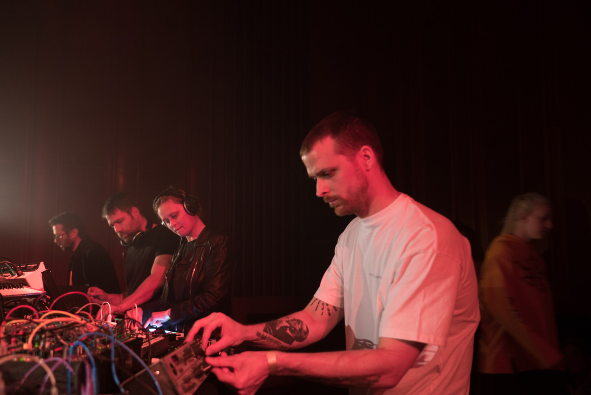 Photo of set Henning Baer, Robert Lippok, LADA, with Speedy J.