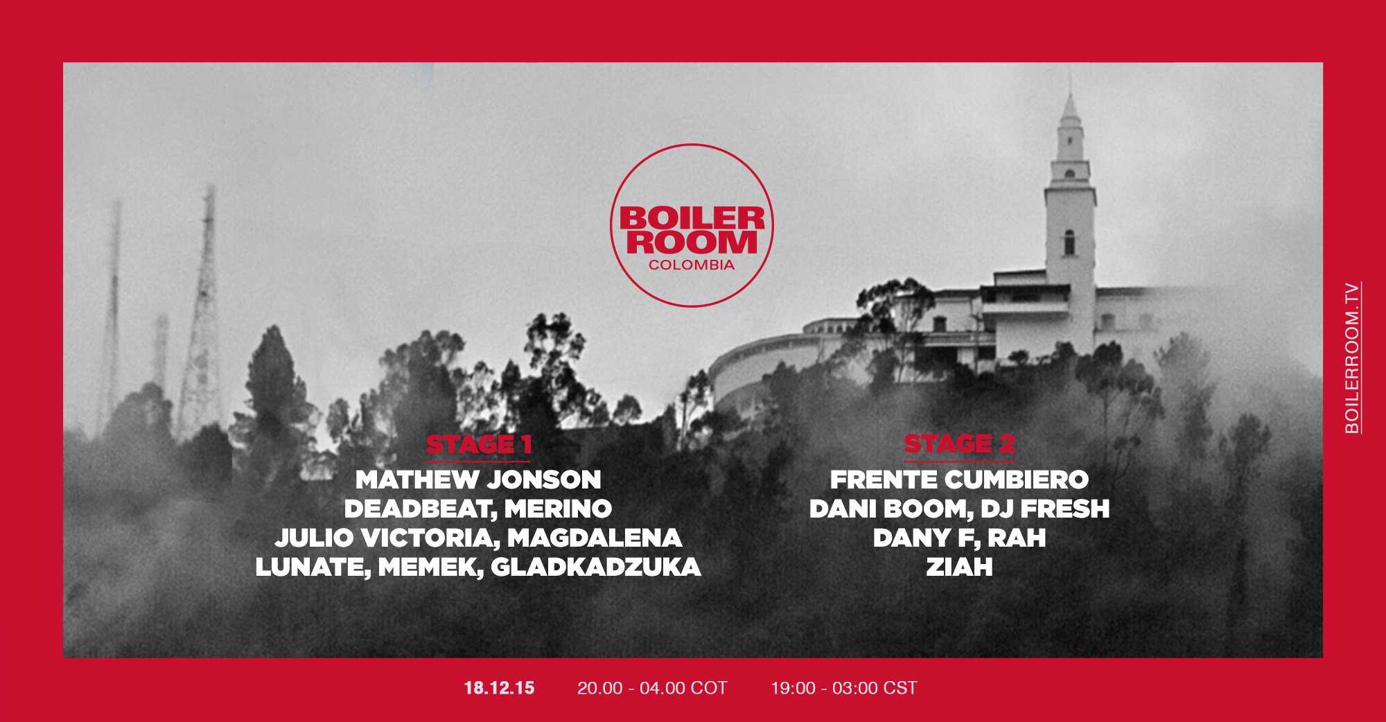 Colombia, Stage B: Frente Cumbiero, DJ Fresh, Dany F flyer