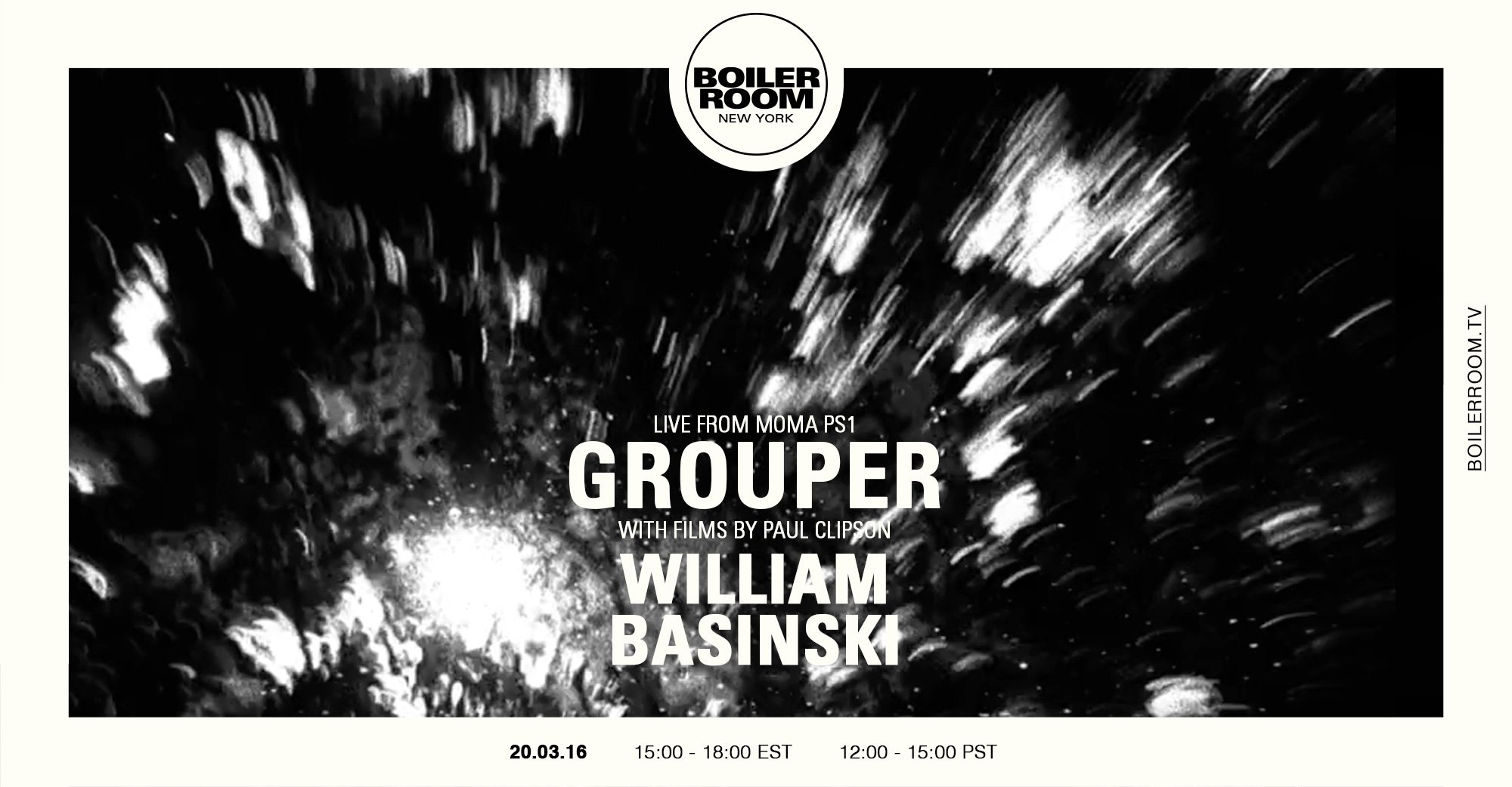 Grouper + William Basinski: Live at MoMA PS1 flyer