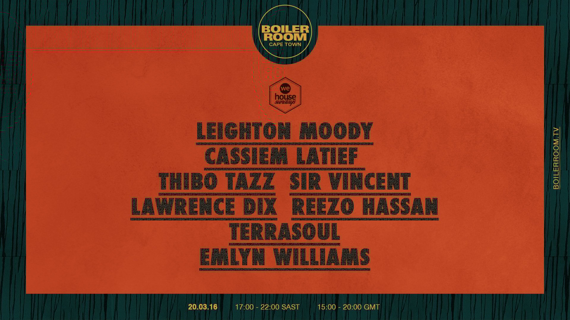 We House Sundays flyer