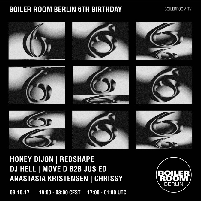 Boiler Room Berlin 6th Birthday flyer
