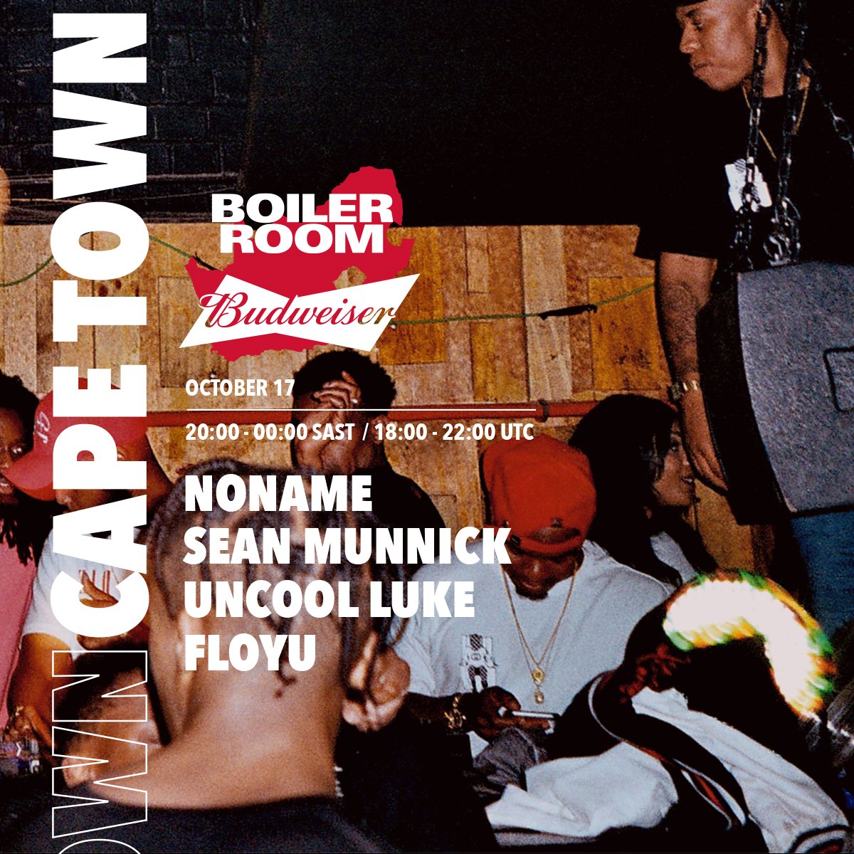 Boiler Room x Budweiser: Cape Town flyer