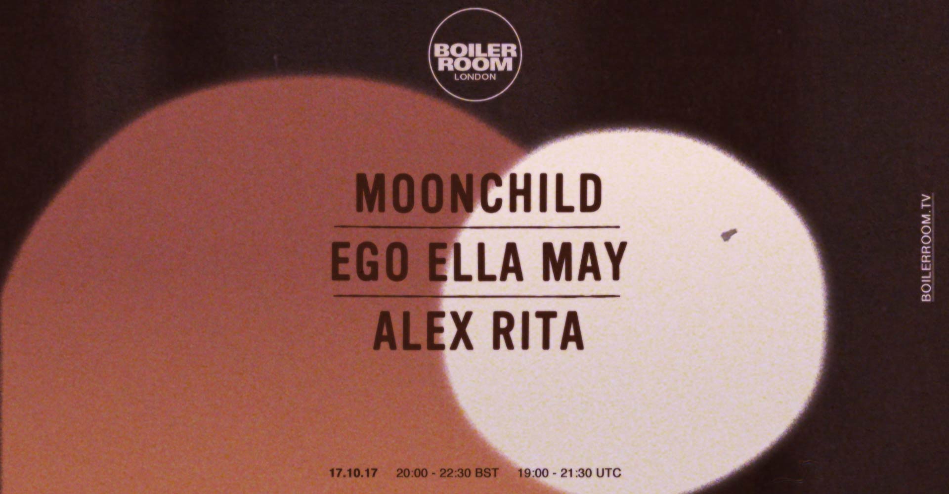 London: Moonchild, Ego Ella May, Alex Rita flyer