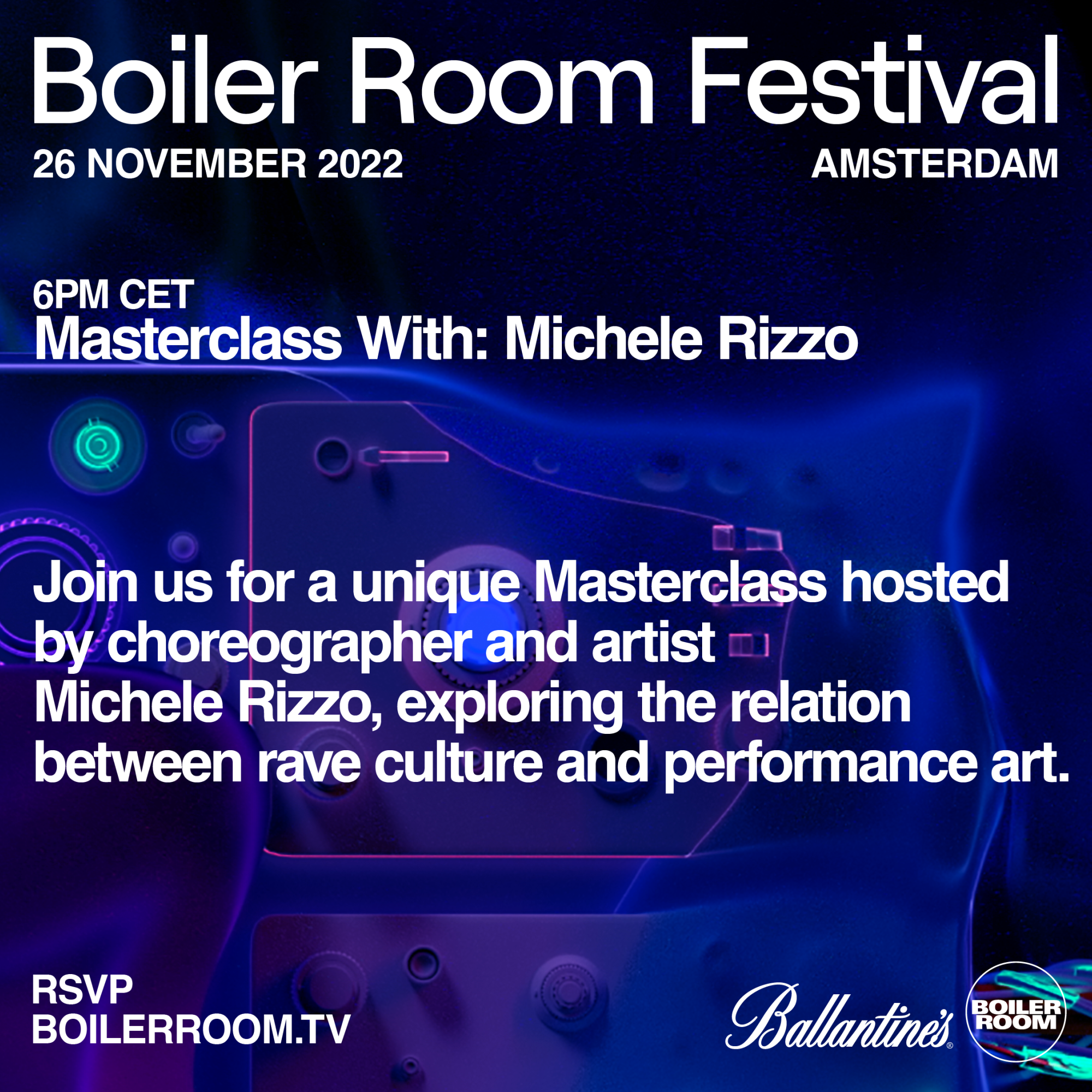 Masterclass with: Michele Rizzo | Boiler Room Festival Amsterdam | Day 3 flyer