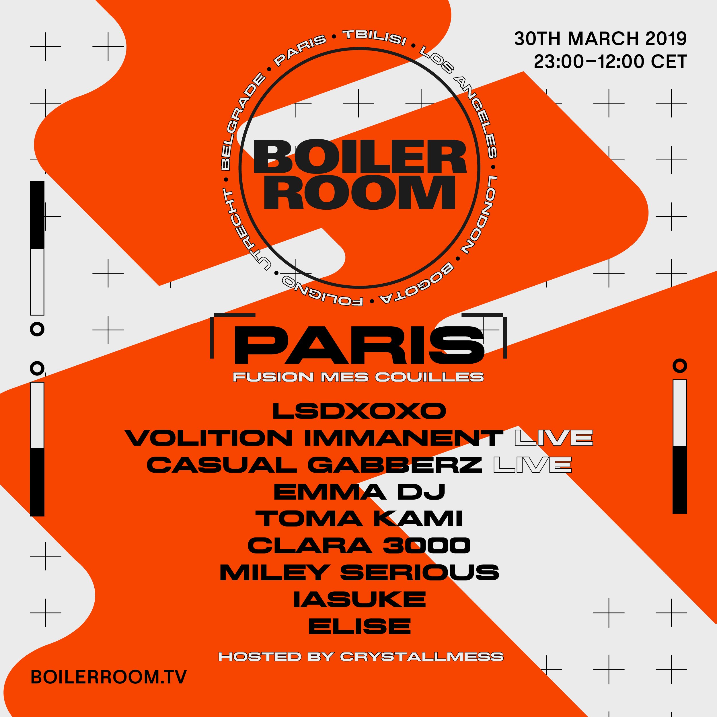 Boiler Room Paris: Fusion mes Couilles flyer