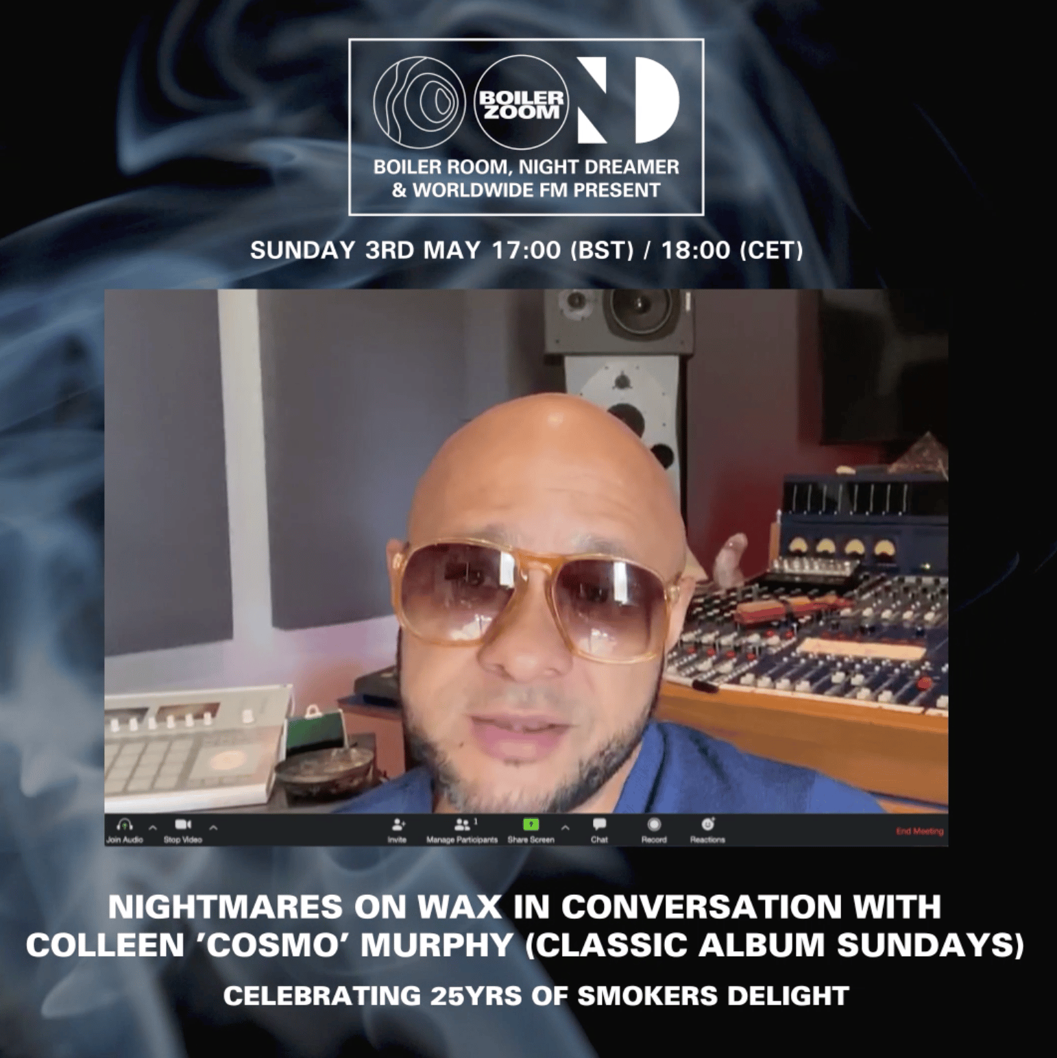 Streaming From Isolation with Nightmares on Wax flyer