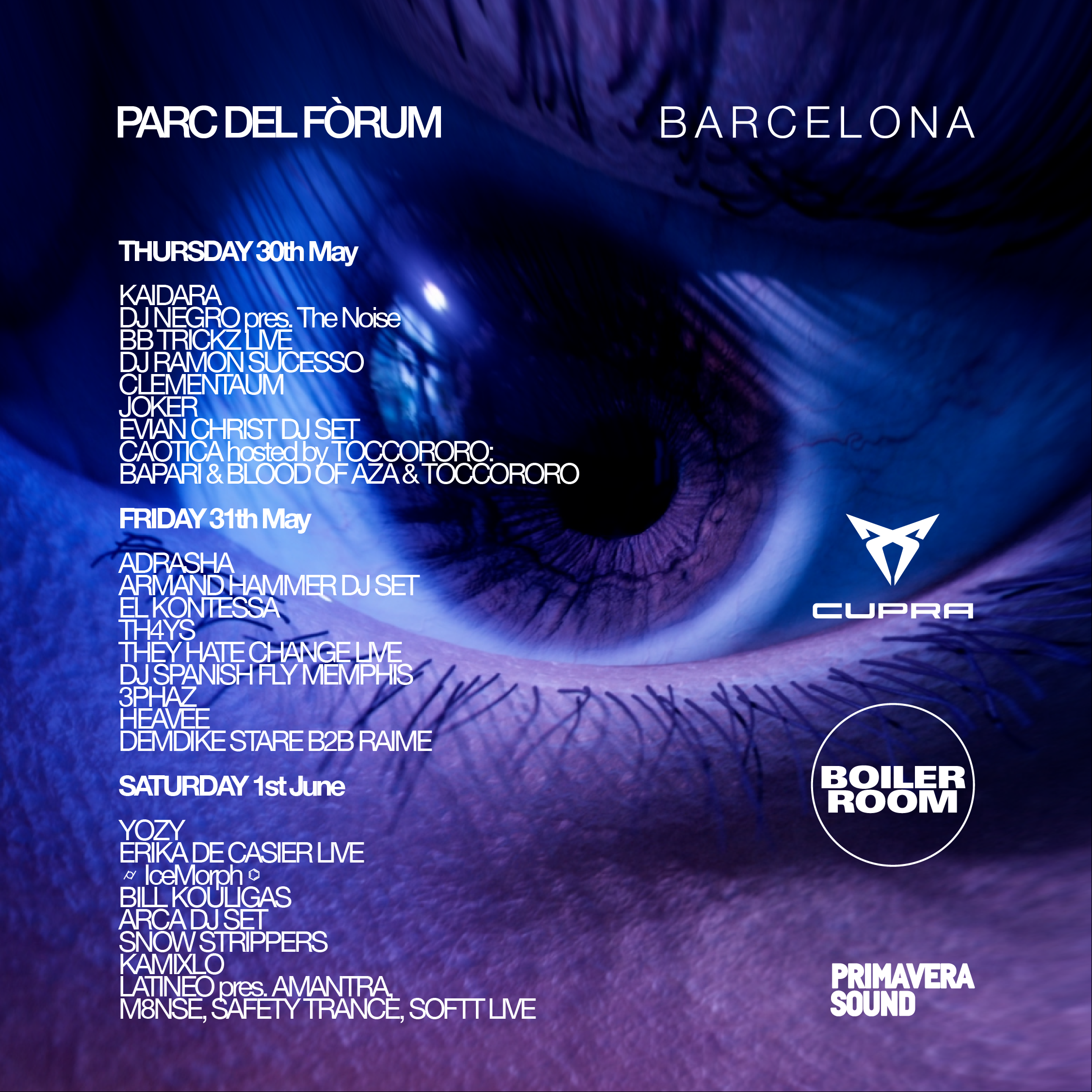 Primavera Sound Barcelona 2024 flyer