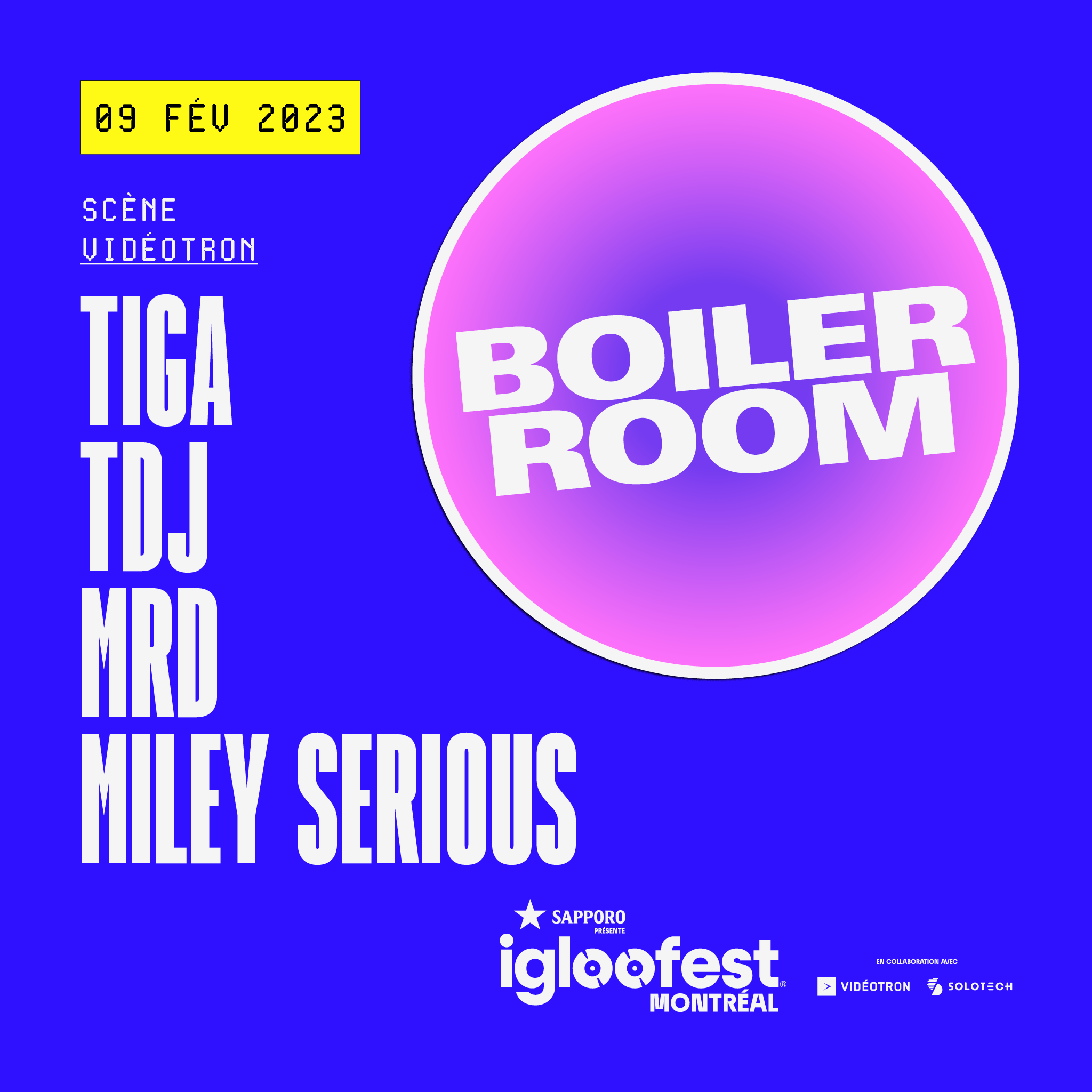 Igloofest flyer