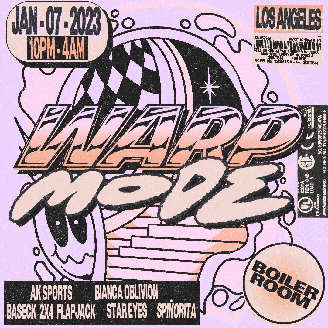 LA: Warp Mode flyer