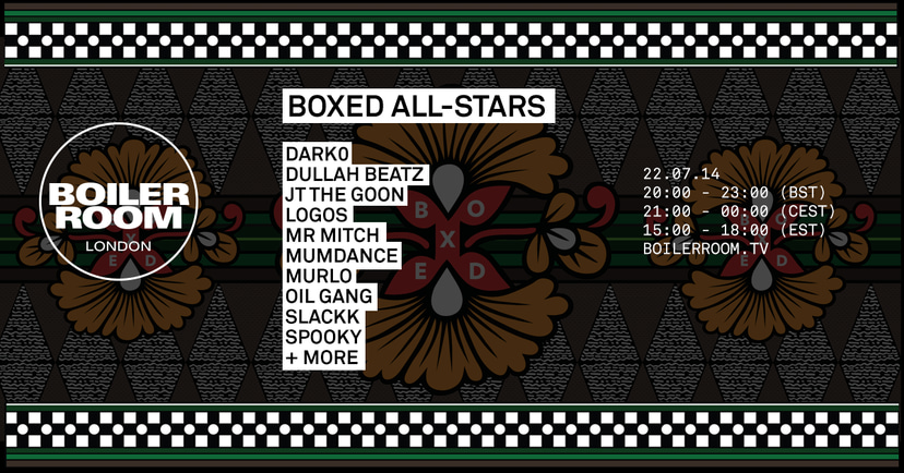 Flyer for event Boxed.
