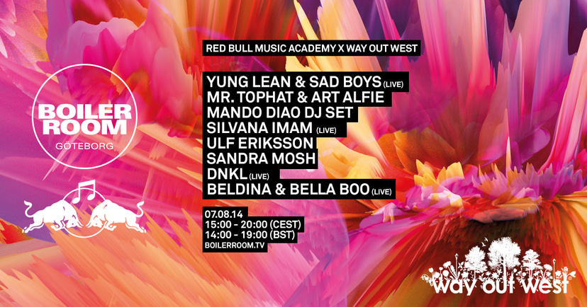 Flyer for event RBMA X Way Out West .