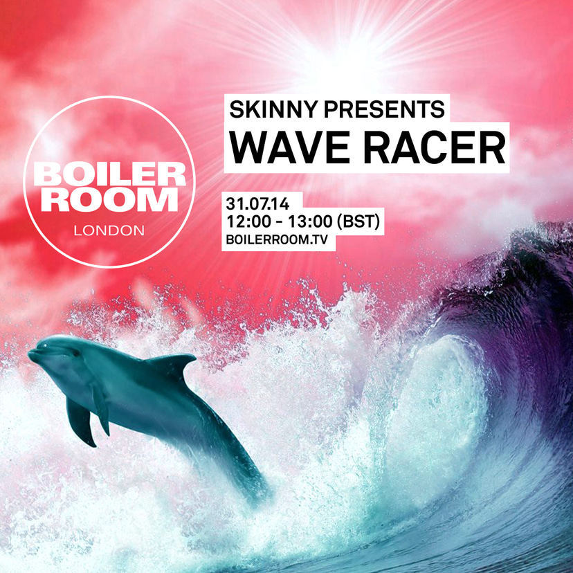 Flyer for event Skinny Presents: Wave Racer.