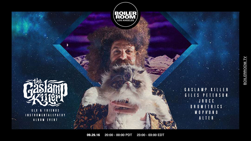 Flyer for event Los Angeles: The Gaslamp Killer Album Event.