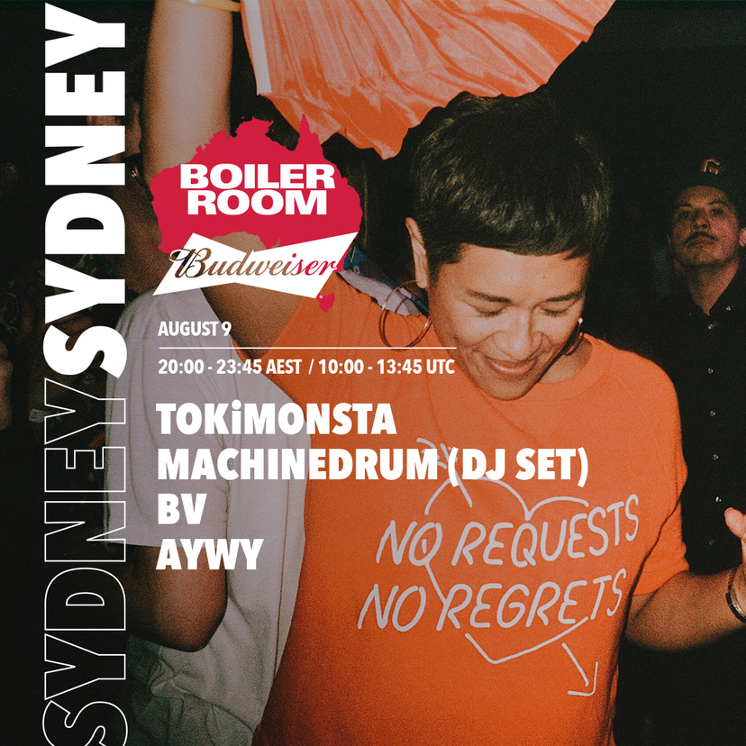 Flyer for event Boiler Room x Budweiser: Sydney.