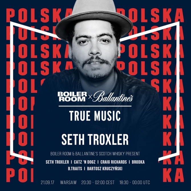 Flyer for event Boiler Room x Ballantine's True Music: Poland.