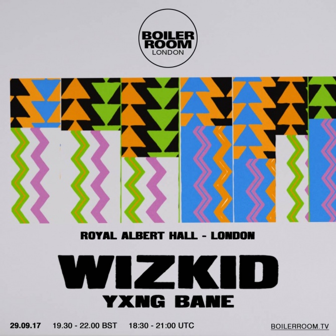 Flyer for event London: Wizkid + Yxng Bane.