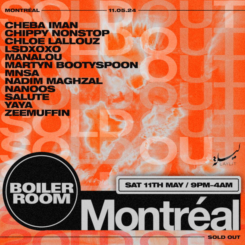 Flyer for event Montréal | Saturday.