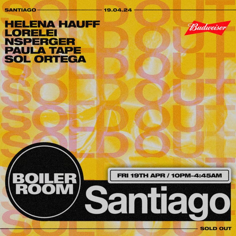 Flyer for event Santiago.