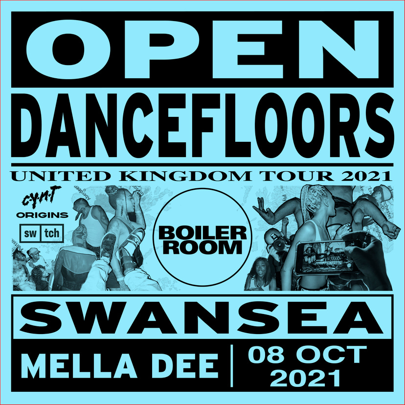 Flyer for event Open Dancefloors | Swansea.