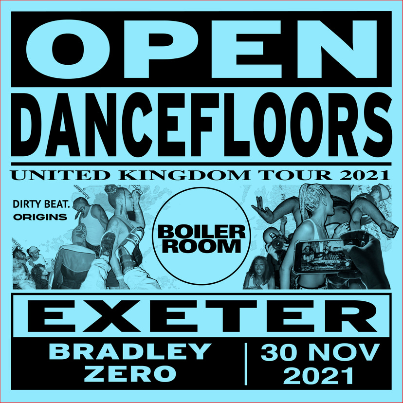 Flyer for event Open Dancefloors | Exeter.