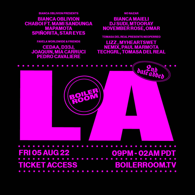Flyer for event Boiler Room: LA | Day 1.