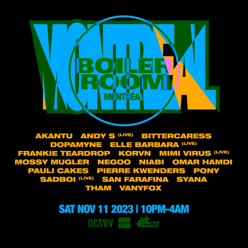 Flyer for event Montréal | Saturday.